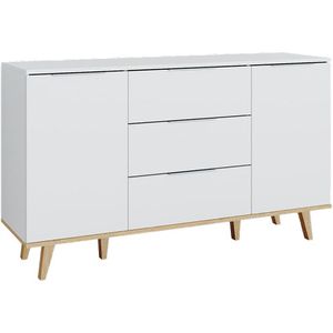 Sideboard Vicco Nautica, aus Hoz, weiß / eiche