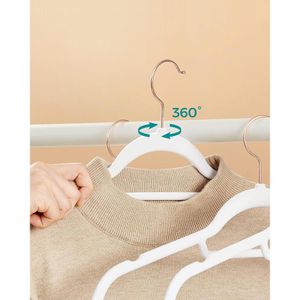 Produktbild für Kleiderbügel Songmics CRF021W02, aus Kunststoff