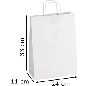 Produktbild für Papiertüten Mailmedia weiß