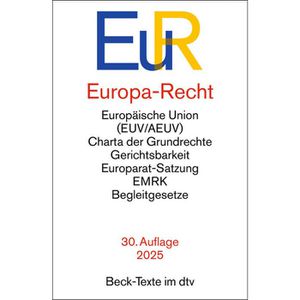 Produktbild für Gesetzbuch dtv Beck-Texte, Europa-Recht EuR