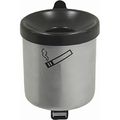 Aschenbecher TKG Rondo Junior, 350042 Wandascher aus Stahl, 0,6 Liter, silber