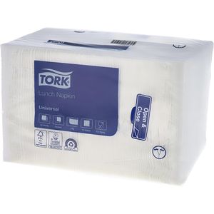 Servietten Tork Lunchserviette, weiß