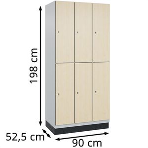 Produktbild für Spind CP-Möbel Cambio, ahorn