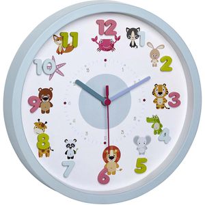 Wanduhr TFA 60.3051.14 Little Animals, Kunststoff, Quarzuhr