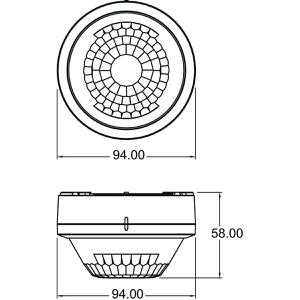 Produktbild für Präsenzmelder Theben LUXA 103 S360-100-28 AP WH
