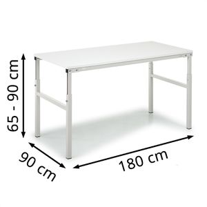 Produktbild für Arbeitstisch Treston TP918, höhenverstellbar