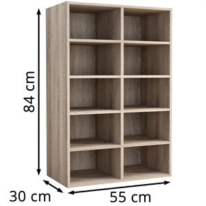 Produktbild für Schuhregal VCM Hinsol M, aus Holz