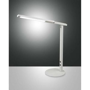 Produktbild für Schreibtischlampe Fabas-Luce Ideal, weiß, LED, dimmbar