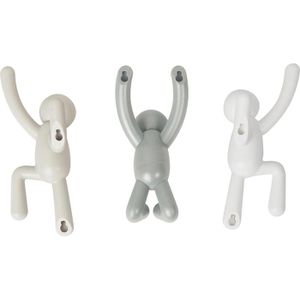 Produktbild für Kleiderhaken Umbra Buddy, 318165-023, grau / taupe / weiß