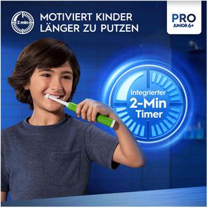 Produktbild für Elektrische-Zahnbürste Oral-B Pro Junior 6+, grün