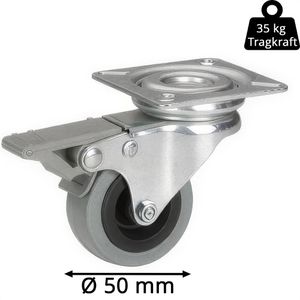 Produktbild für Apparaterolle Dörner+Helmer 771100C, mit Anschraubplatte