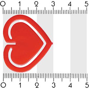 Produktbild für Büroklammern Laurel 1402-20, Herzklips, 30mm