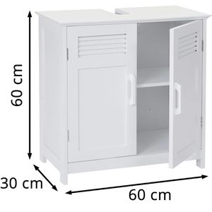 Produktbild für Waschbeckenunterschrank Mendler HWC-A85, 60372, stehend