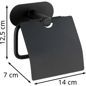 Produktbild für Toilettenpapierhalter Wenko Orea Black, schwarz
