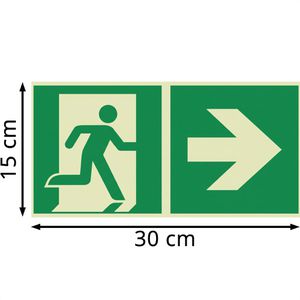 Produktbild für Hinweisschild Abtec ISO 7010 E002+E005 Aluminium