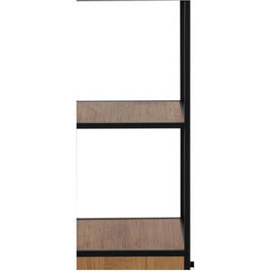 Produktbild für Bücherregal AC-Design Seaford, schwarz / wildeiche