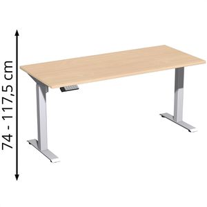 Produktbild für Schreibtisch Geramöbel Elevate Home, buche / silber