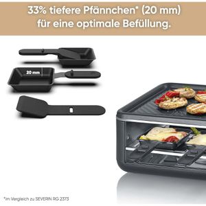 Produktbild für Raclette-Grill Severin Black Line Lite RG 2365, für 8 Personen
