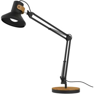 Produktbild für Schreibtischlampe Unilux Baya Bamboo, schwarz, LED
