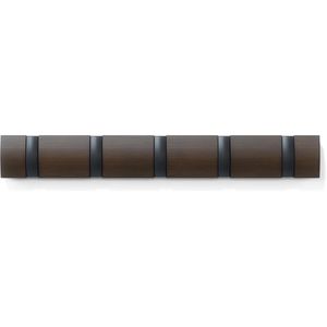 Produktbild für Garderobenleiste Umbra Flip 5, 318850-048, dunkelbraun