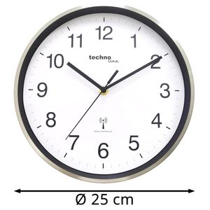 Produktbild für Wanduhr Technoline WT 8925, Kunststoff, analog, Funkuhr