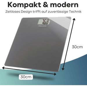 Produktbild für Personenwaage Proficare PC-PW 3122, grau