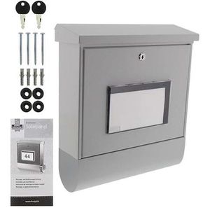 Produktbild für Briefkasten Burg-Wächter Malaga 4400SI, silber, aus Stahl