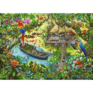 Produktbild für Puzzle Ravensburger 12924, Die Dschungelexpedition