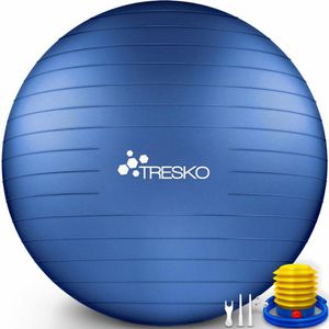 Produktbild für Gymnastikball Tresko Anti-Burst, mit Luftpumpe