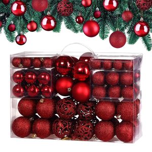Weihnachtskugeln Deuba 102111, rot
