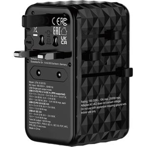 Produktbild für Reiseadapter Verbatim UTA-10 Universal, GaN, 140W