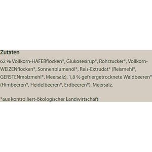 Produktbild für Müsli BioZentrale Crunchy Waldbeere, BIO