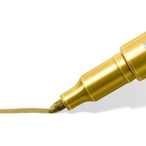 Produktbild für Metallic-Stifte Staedtler 8323, gold und silber