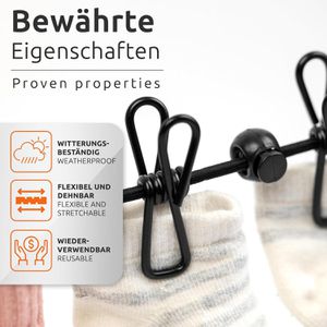 Produktbild für Wäscheleine ECENCE Reisewäscheleine, 13010302