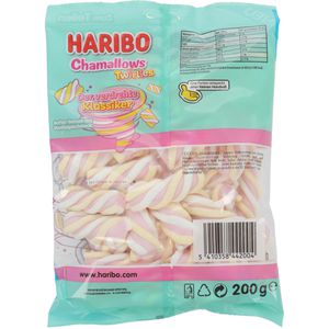 Produktbild für Schaumzucker Haribo Chamallows Twirlies, mit Vanillegeschmack