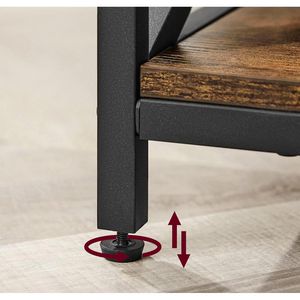 Produktbild für Couchtisch Vasagle LCT205B01V1, Holz / Metall, vintage braun