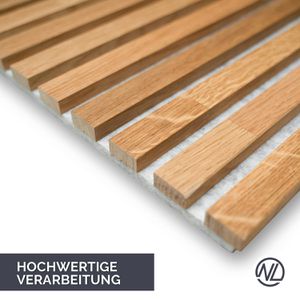 Produktbild für Akustikpaneel NL-Panels geölte Eiche Massivholz