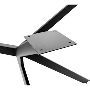 Produktbild für Tischbein CLP Cascada L 323440, schwarz aus Metall