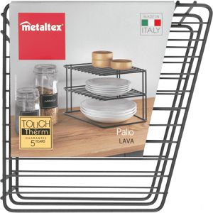 Produktbild für Küchenregal Metaltex Palio Lava, 361302000, schwarz