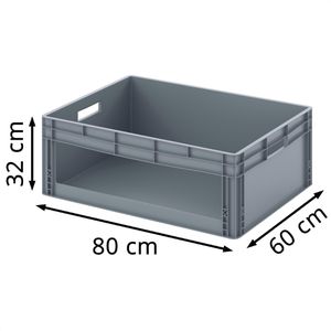 Produktbild für Eurobox AUER SK L 86/32, grau