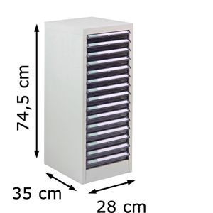 Produktbild für Schubladenschrank ADB SC15, 40609, aus Metall