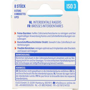 Produktbild für Interdentalbürsten diadent Blau, ISO-Größe 3