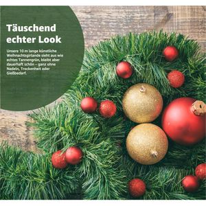 Produktbild für Weihnachtsgirlande TK-Gruppe 598247, grün, für innen und außen