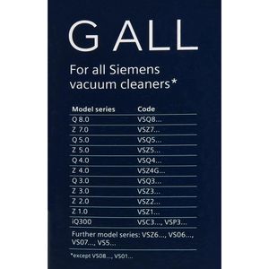Produktbild für Staubsaugerbeutel Siemens VZ41FGALL