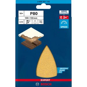Produktbild für Schleifpapier Bosch Expert C470, Körnung 80