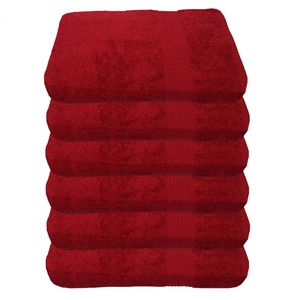 Handtuch Julie-Julsen bordeaux, 50 x 100 cm