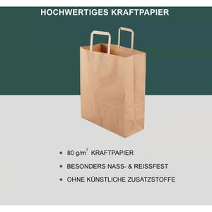 Produktbild für Papiertüten ZURAS braun