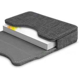 Produktbild für Visitenkartenetui Fintie Premium, dunkelgrau