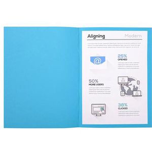 Produktbild für Aktendeckel Exacompta Forever Foldyne A4, blau