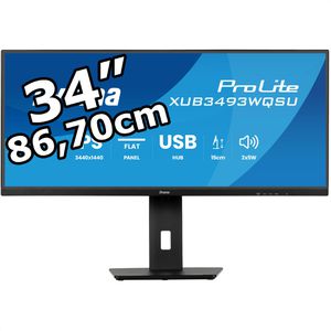 Produktbild für Monitor Iiyama ProLite XUB3493WQSU-B6, 34 Zoll